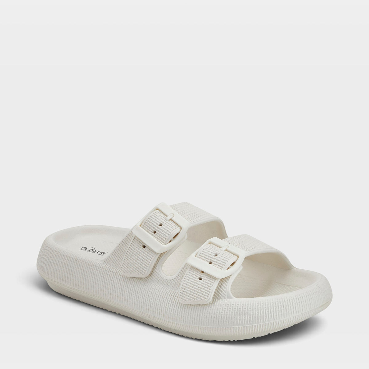 Flexus – Bubbles – White – Waterproof Sandals – Front View