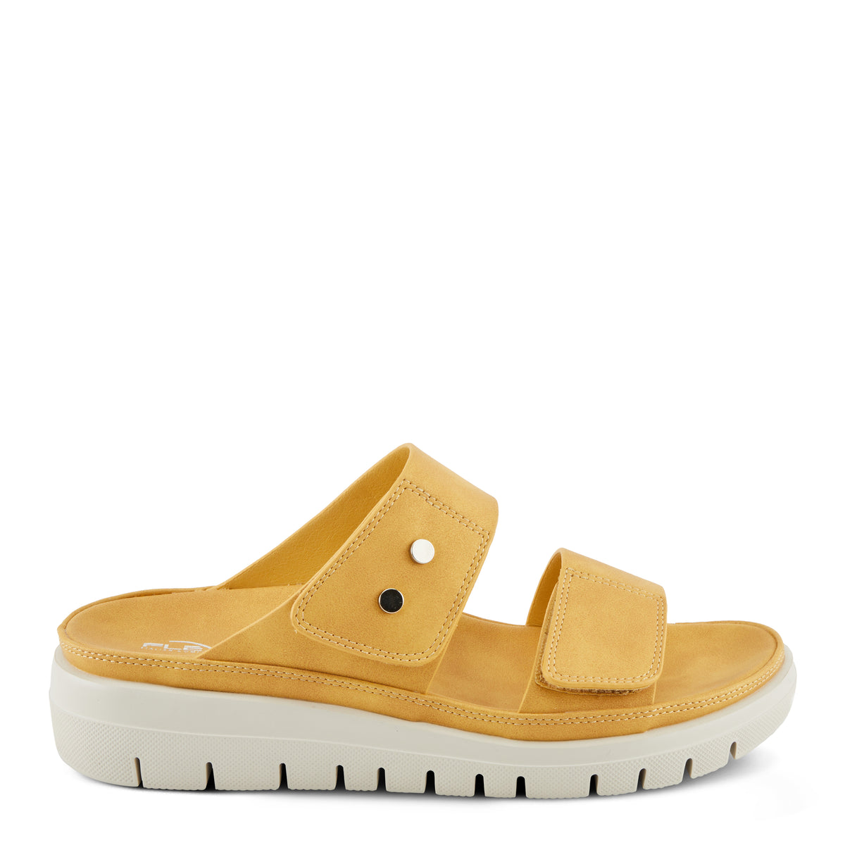 Flexus FLEXUS BUTTONY SANDALS sandal in mustard with flexible sole