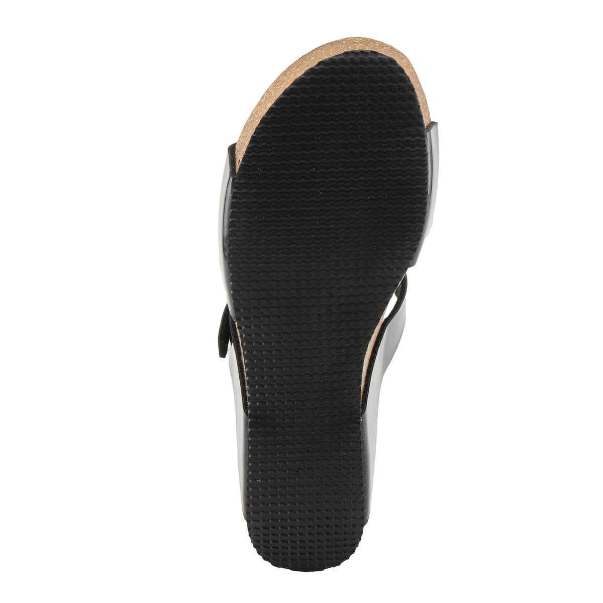 Spring Step SPRING STEP BYNUM SANDALS sandal in black patent with comfortable everyday design