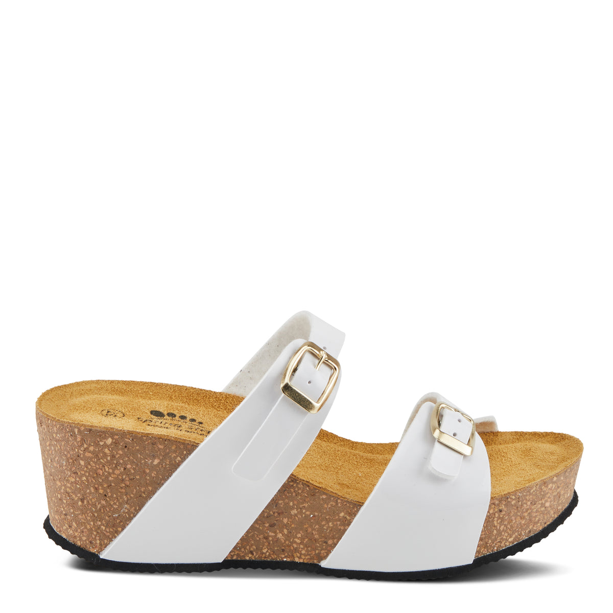 Spring Step SPRING STEP BYNUM SANDALS sandal in white patent with comfortable everyday design