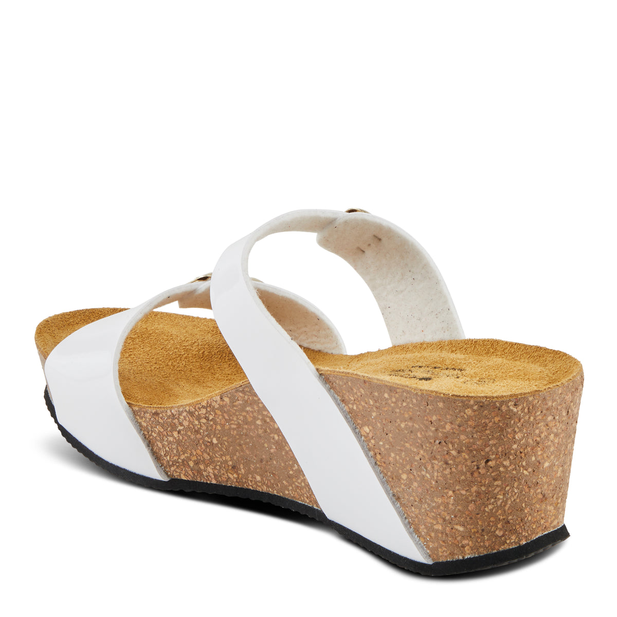 Spring Step SPRING STEP BYNUM SANDALS sandal in white patent with comfortable everyday design