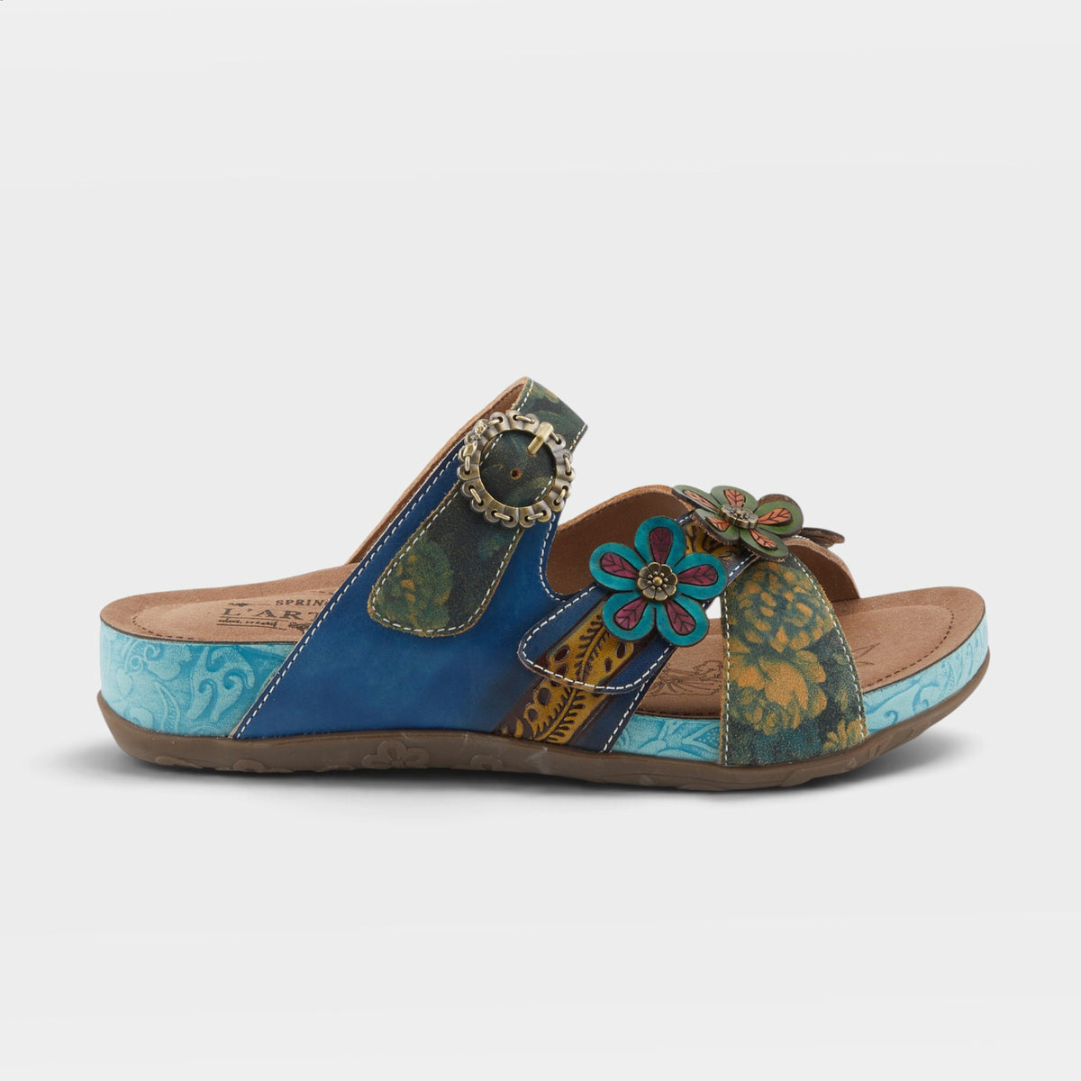 L'Artiste Caelana sandals in Blue Multi, hero view