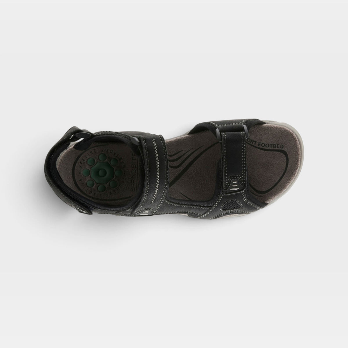 Spring Step Relife Men Cano Black Sandal