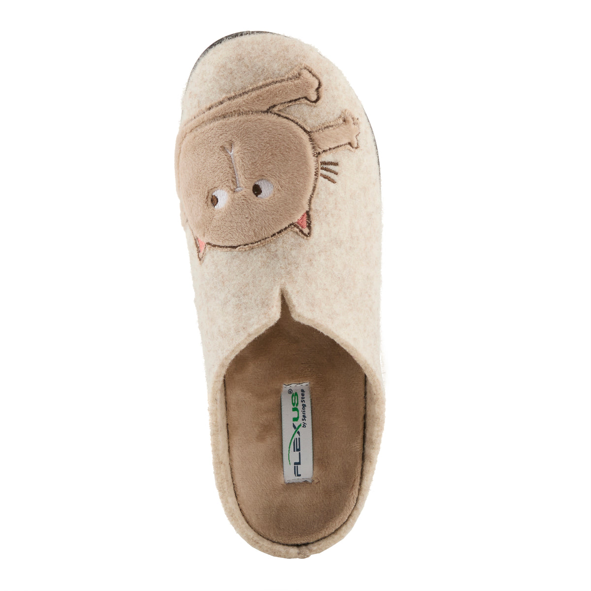 Flexus FLEXUS CATSEYE SLIPPERS comfort shoe in beige with flexible sole