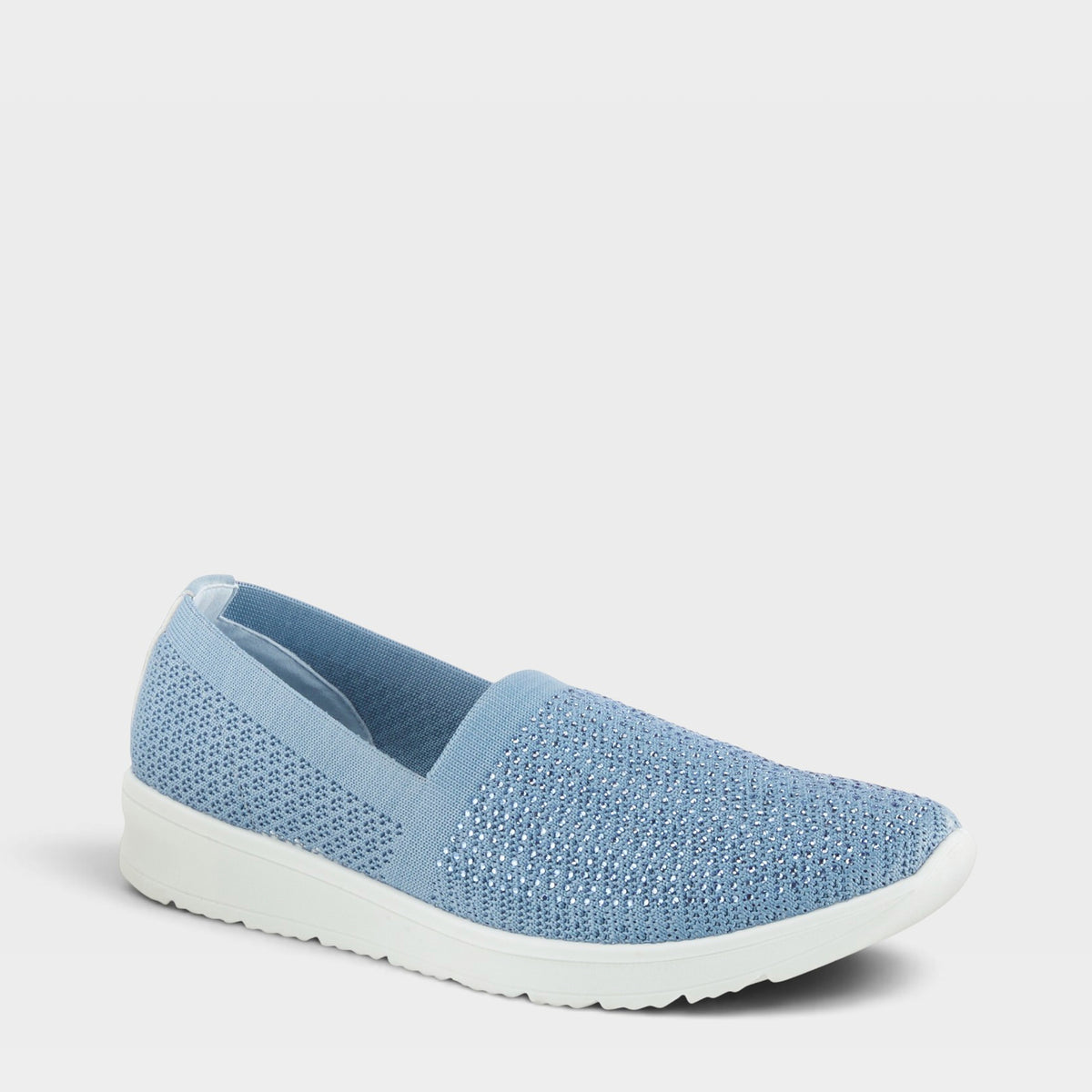 Flexus Century Slip-On Shoe in Blue, front view