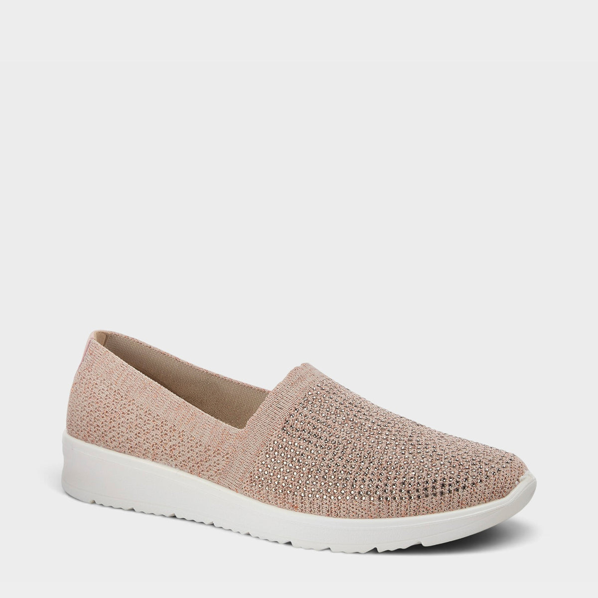 Flexus Century Slip-On Shoe in Champagne, front view