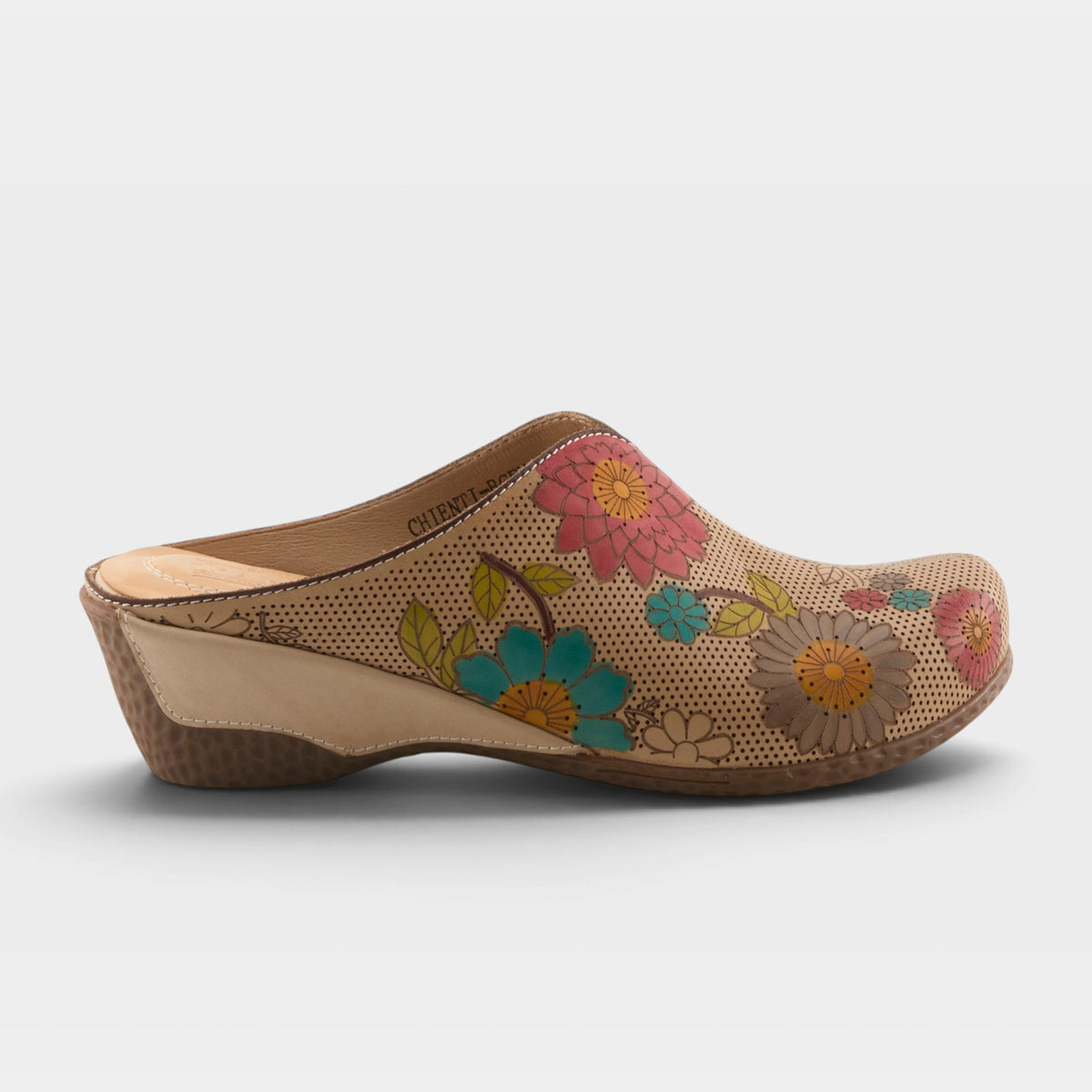 L'Artiste Chienti clogs in Beige Multi, hero view