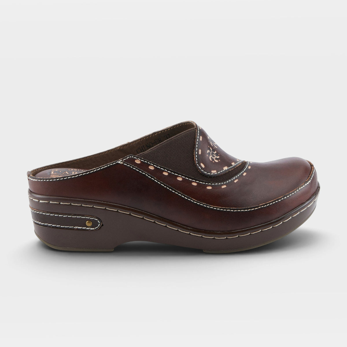 L'Artiste Chino clogs in Brown, hero view