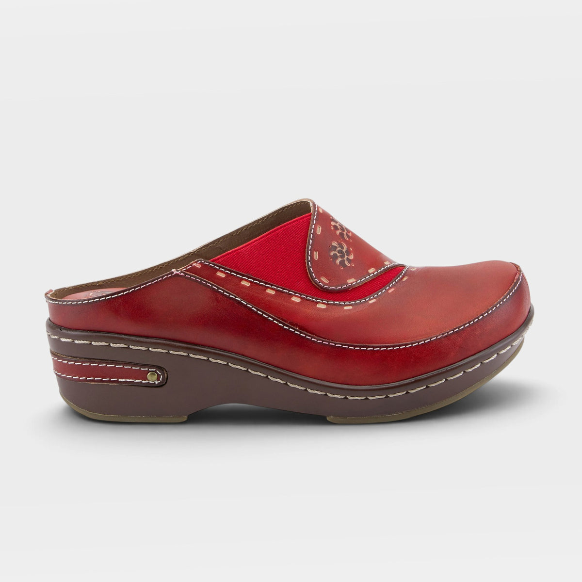 L'Artiste Chino clogs in Red, hero view