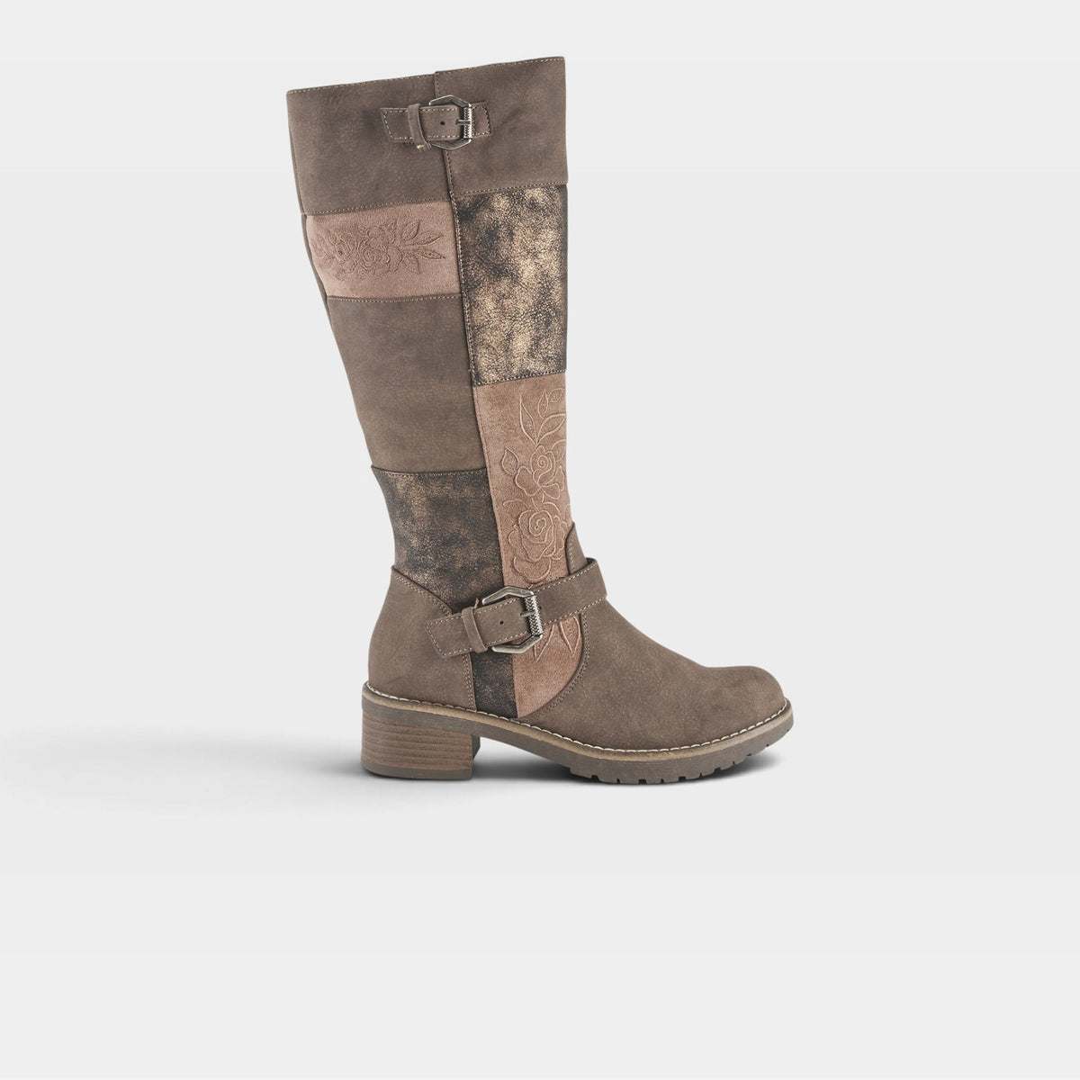 PATRIZIA COLLAGE TALL BOOTS