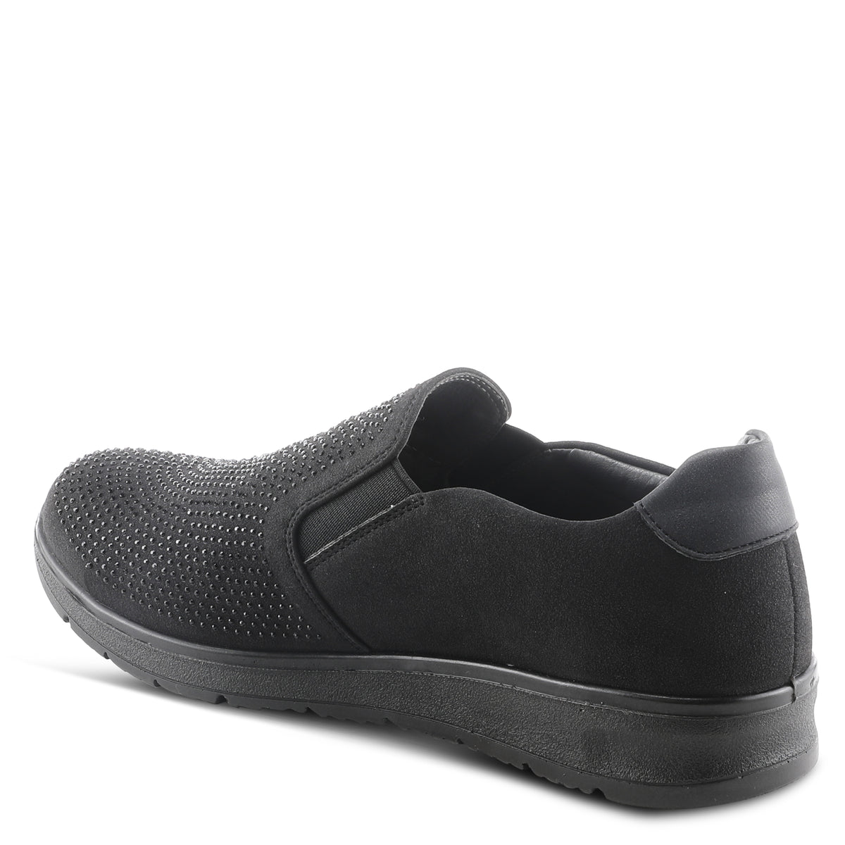 Flexus FLEXUS CONEFLOWER SLIP-ON SHOES comfort shoe in black with flexible sole
