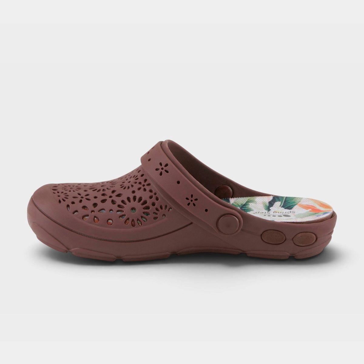 Spring Step – Contigo – Dark Plum – Clog