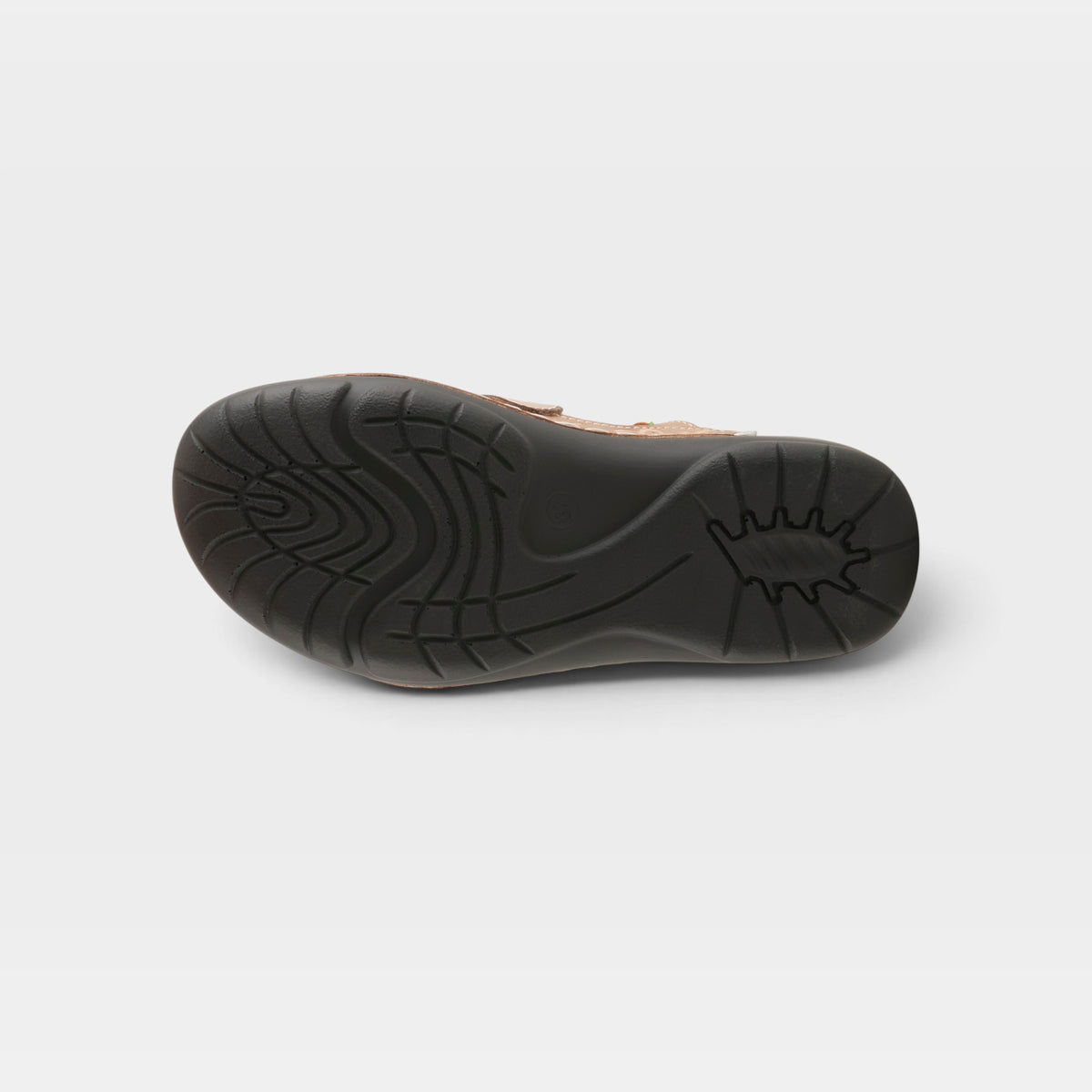 L'Artiste Copa clogs in Beige Multi, outsole view