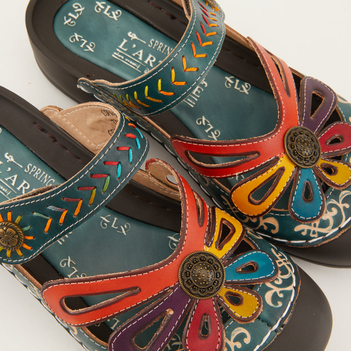 L'Artiste Copa clogs in Blue, hero view