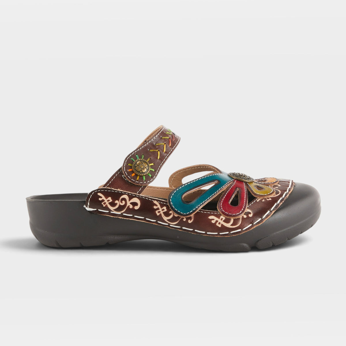 L'Artiste Copa clogs in Brown, hero view