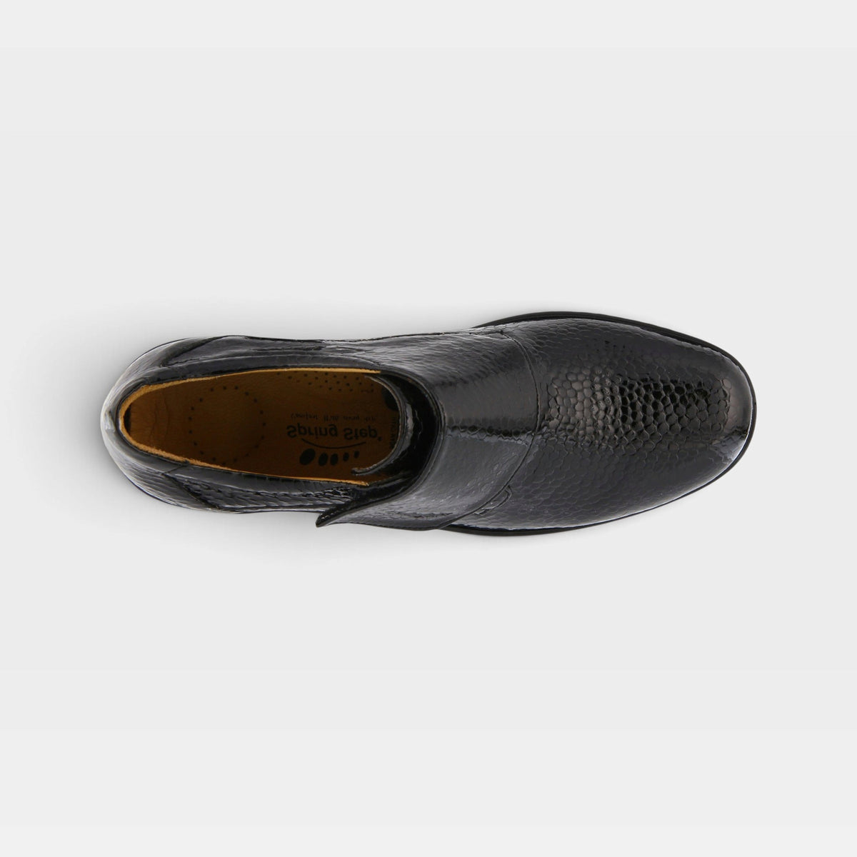 Spring Step – Corvo – Black Patent – Shoe