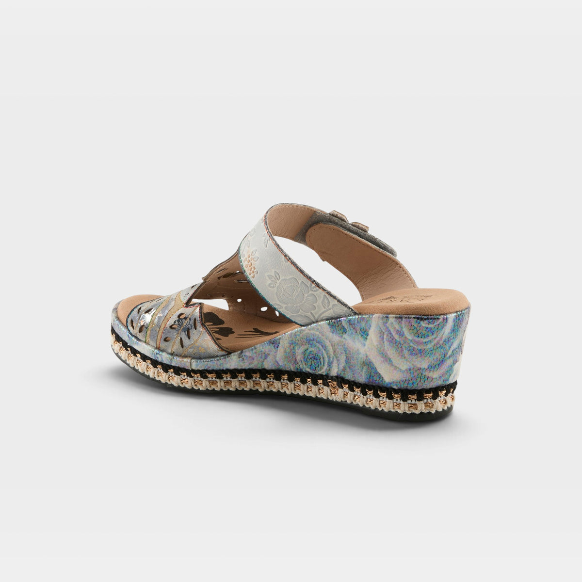 L'Artiste Coverup sandals in Ice, alternate angle view
