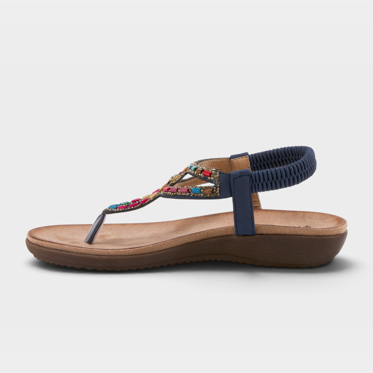 Patrizia Crema Navy Sandal