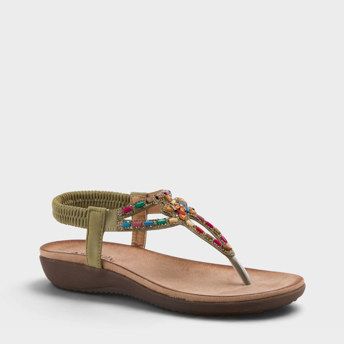 PATRIZIA CREMA THONG SANDALS-13