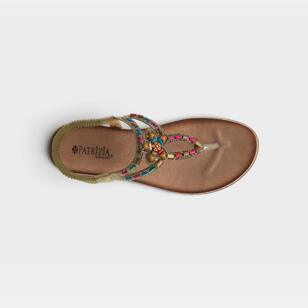 Patrizia Crema Olive Green Sandal