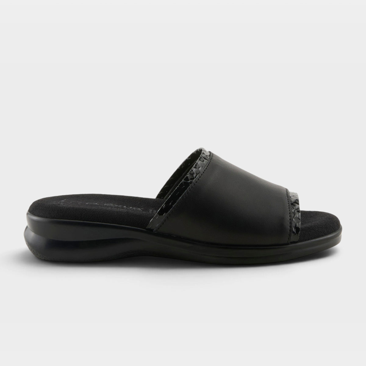 Flexus Cumbia Black Leather Sandal
