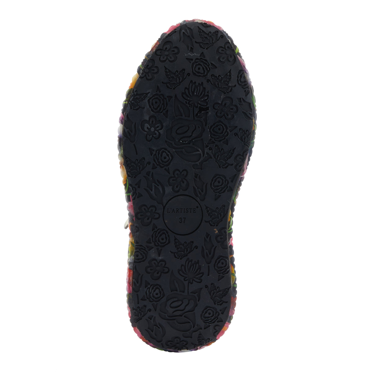 L'Artiste L'ARTISTE DALLYN SNEAKERS shoe in bordeaux multi with handcrafted leather design