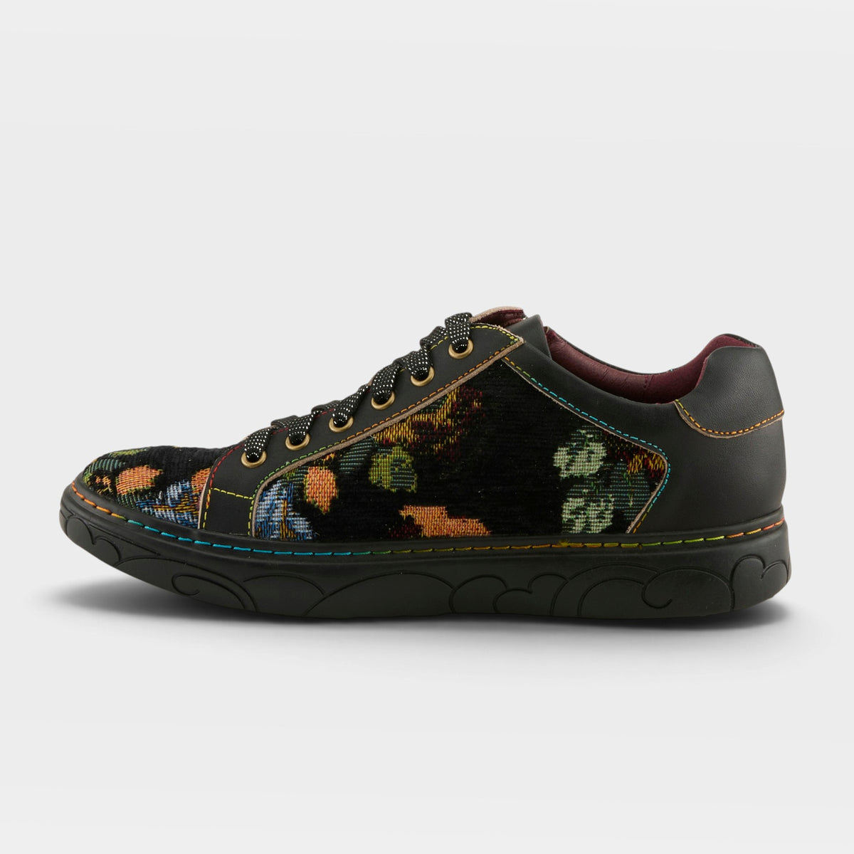 L'Artiste Danli-Fab sneakers in Black Multi, side view