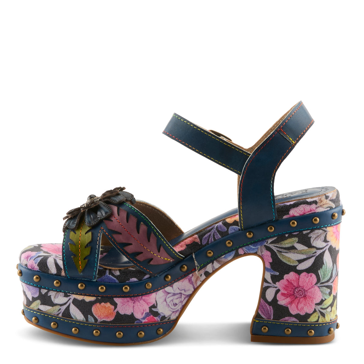 L'Artiste L'ARTISTE DECKEDOUT SANDALS sandal in white multi with handcrafted leather design
