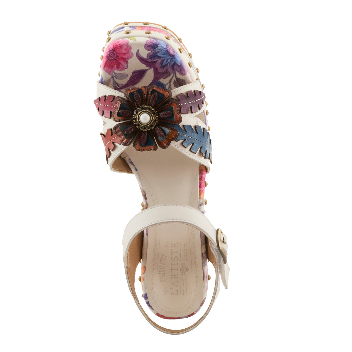 L'Artiste L'ARTISTE DECKEDOUT SANDALS sandal in navy multi with handcrafted leather design