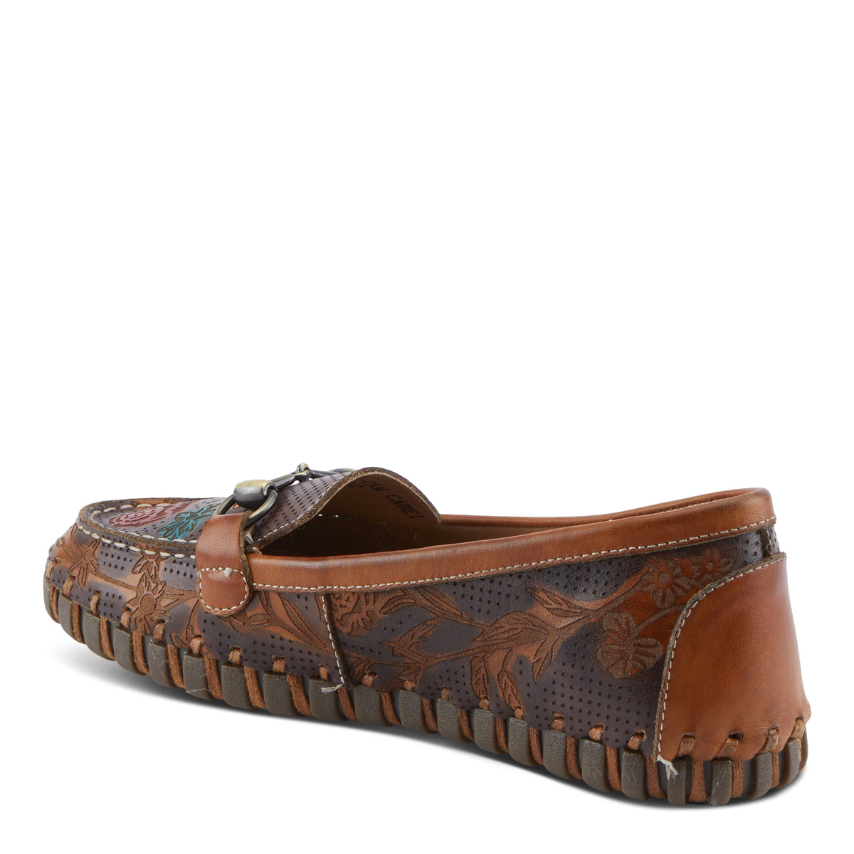 L'Artiste L'ARTISTE DELAVIGNE SHOES shoe in camel multi with handcrafted leather design