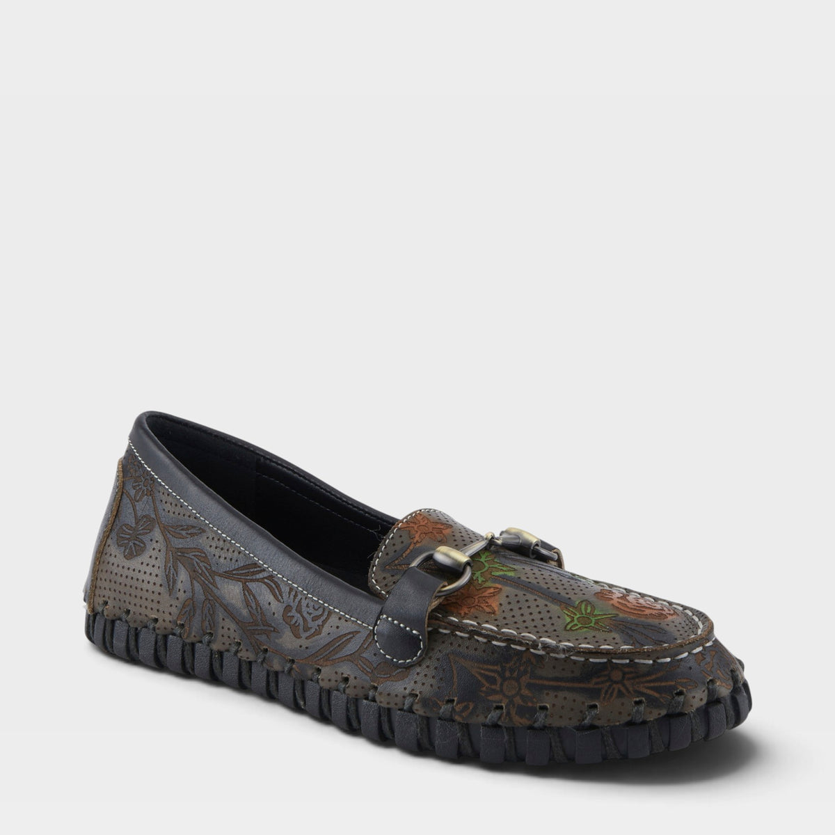 L'Artiste Delavigne Shoes in Charcoal Multi, front view