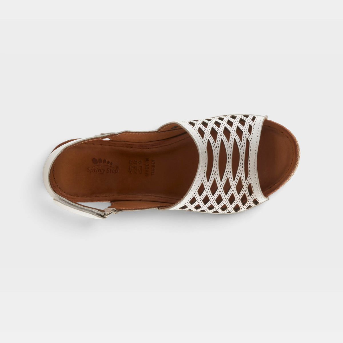 Spring Step – Denair – White – Sandal