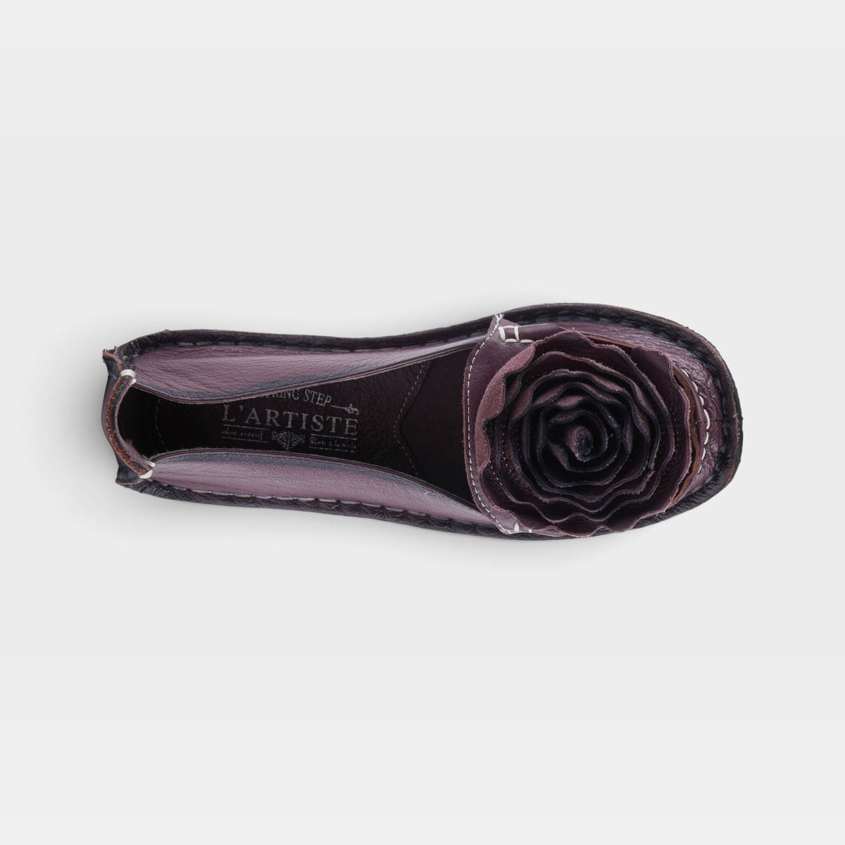 L'Artiste Dezi slip-on shoes in Purple, top view