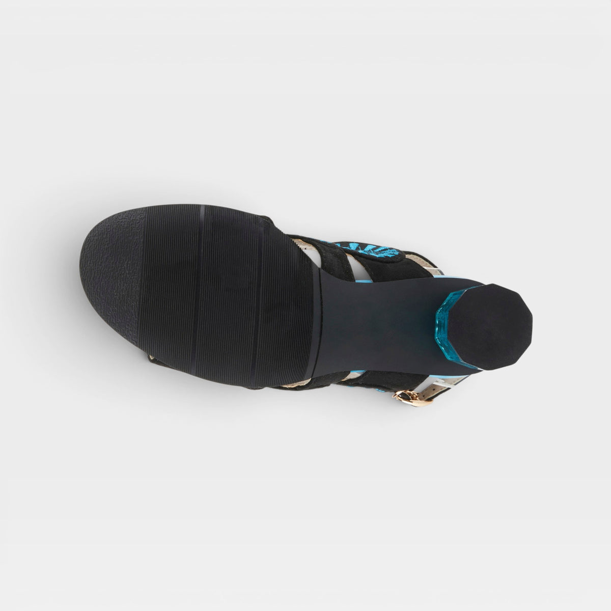 Azura Embroidery Black Multi Sandal