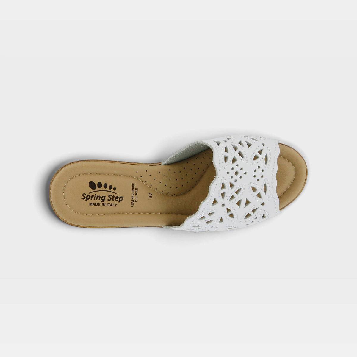 Spring Step – Estella – White – Sandal
