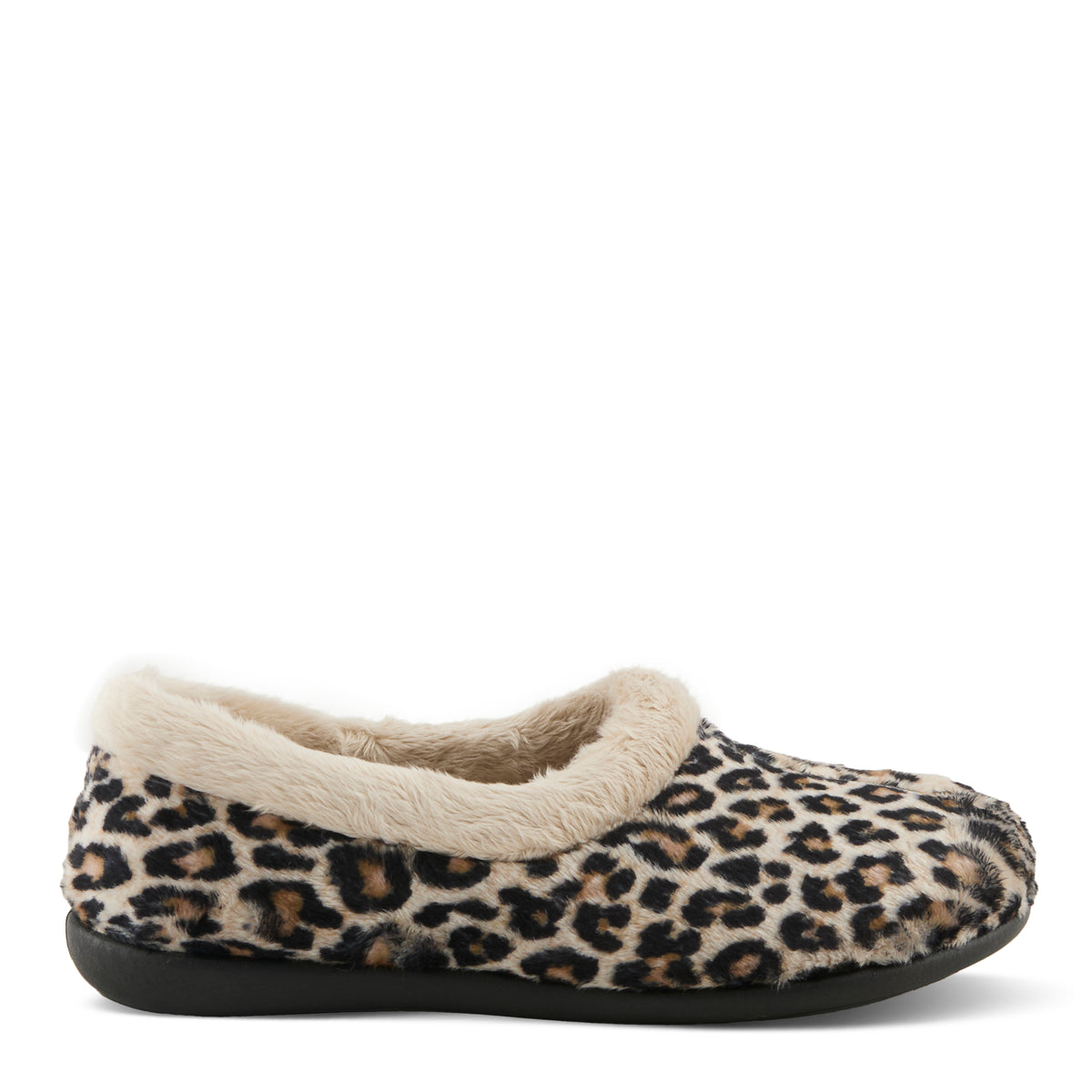 Flexus FLEXUS FADDIS SLIPPERS comfort shoe in leopard print with flexible sole