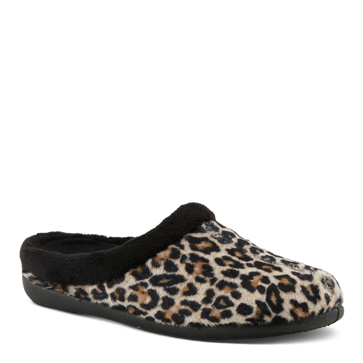 Flexus FLEXUS FAGANA SLIPPERS comfort shoe in leopard print with flexible sole