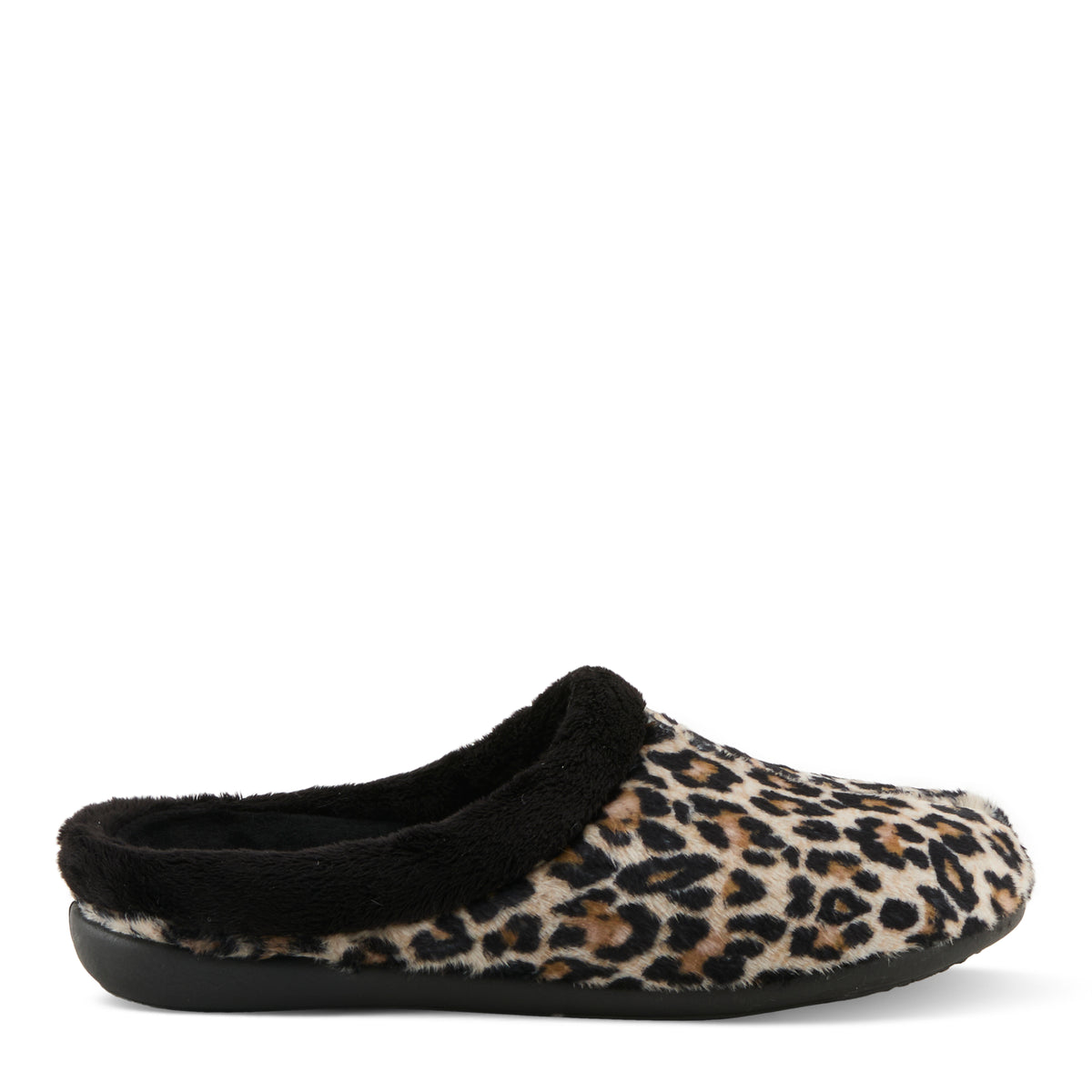 Flexus FLEXUS FAGANA SLIPPERS comfort shoe in leopard print with flexible sole