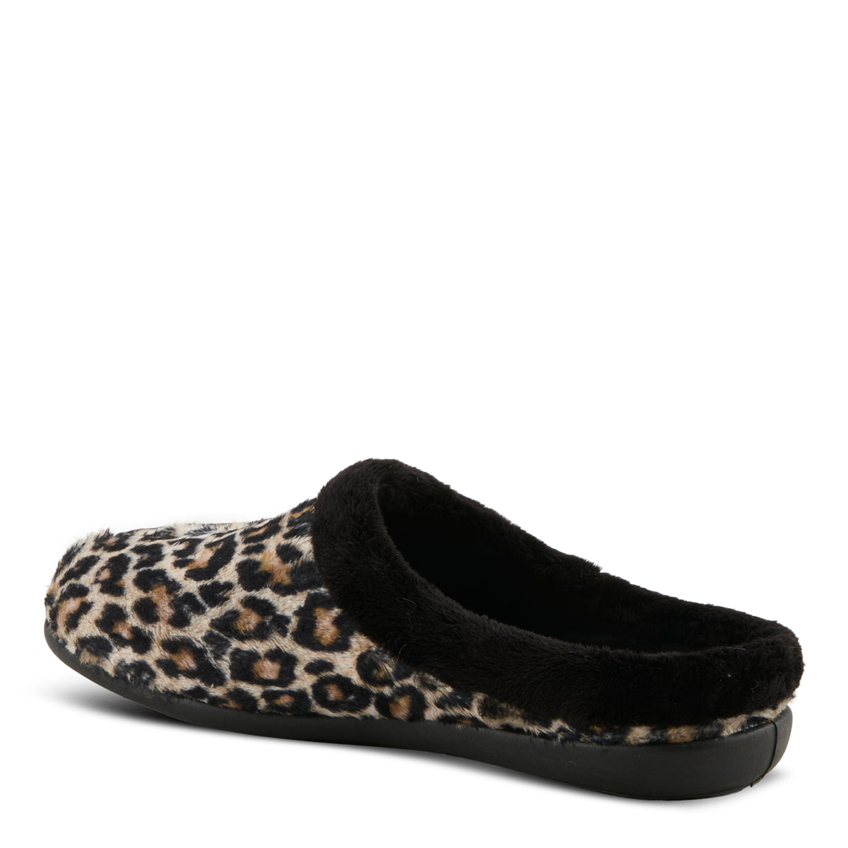 Flexus FLEXUS FAGANA SLIPPERS comfort shoe in leopard print with flexible sole