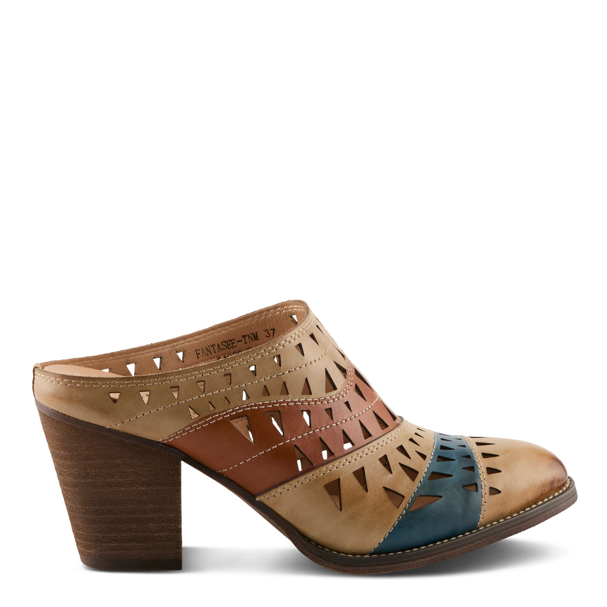 L'Artiste L'ARTISTE FANTASEE SHOES shoe in white multi with handcrafted leather design