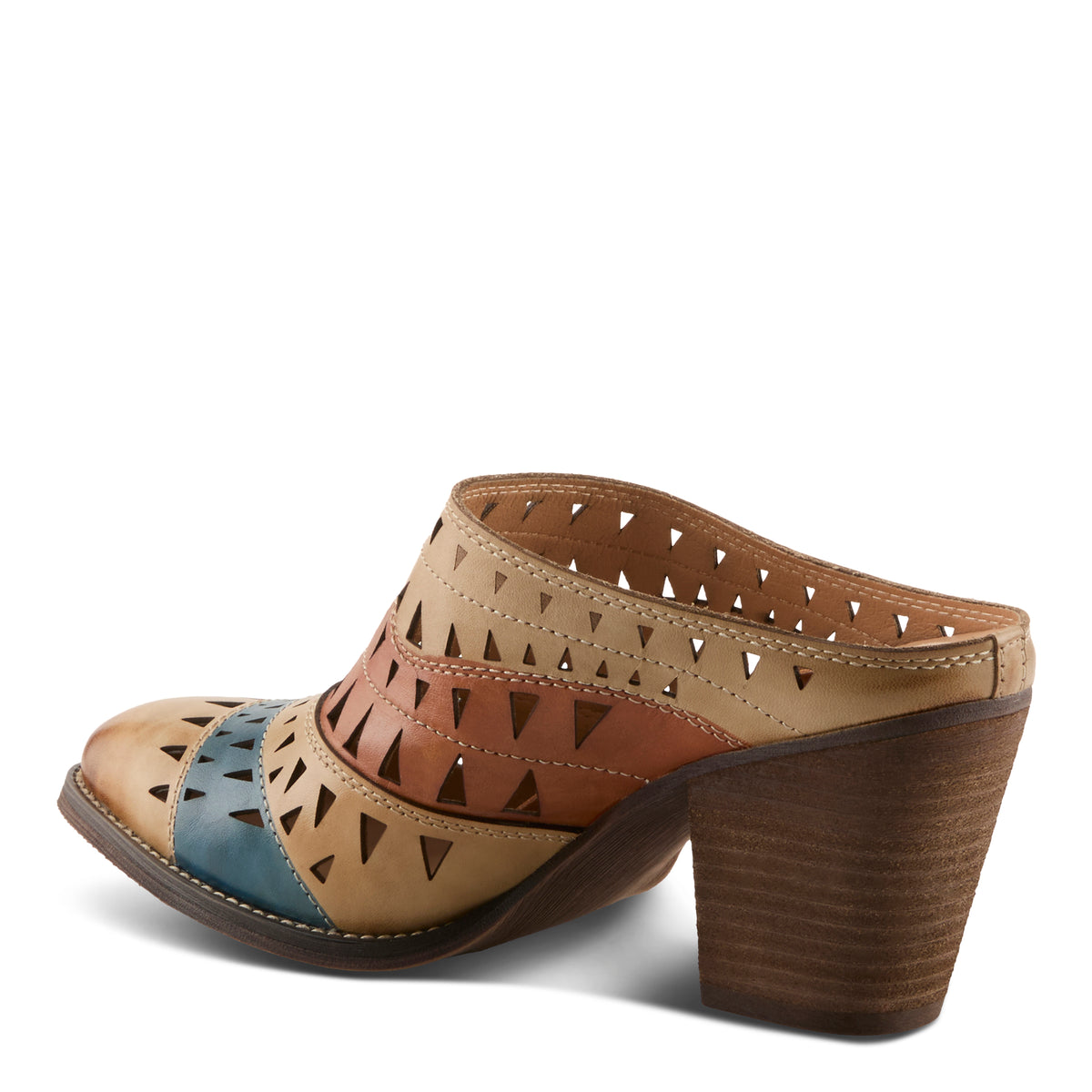 L'Artiste L'ARTISTE FANTASEE SHOES shoe in white multi with handcrafted leather design