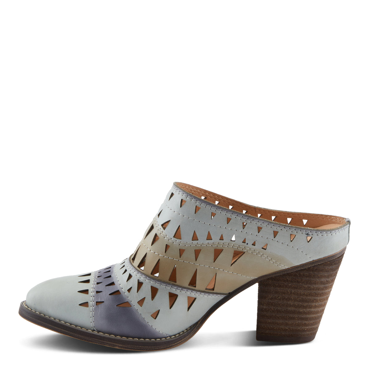 L'Artiste L'ARTISTE FANTASEE SHOES shoe in tan multi with handcrafted leather design
