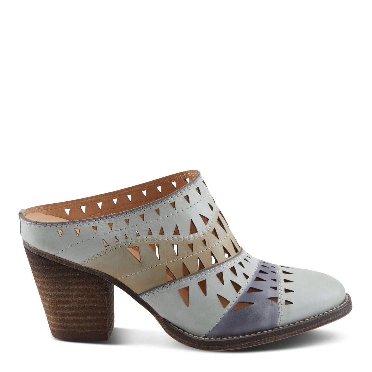 L'Artiste L'ARTISTE FANTASEE SHOES shoe in tan multi with handcrafted leather design