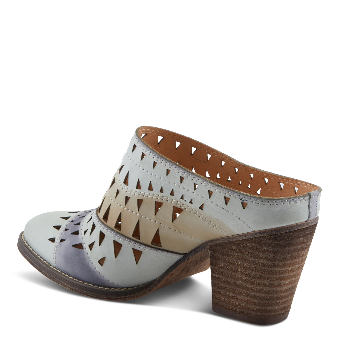 L'Artiste L'ARTISTE FANTASEE SHOES shoe in tan multi with handcrafted leather design