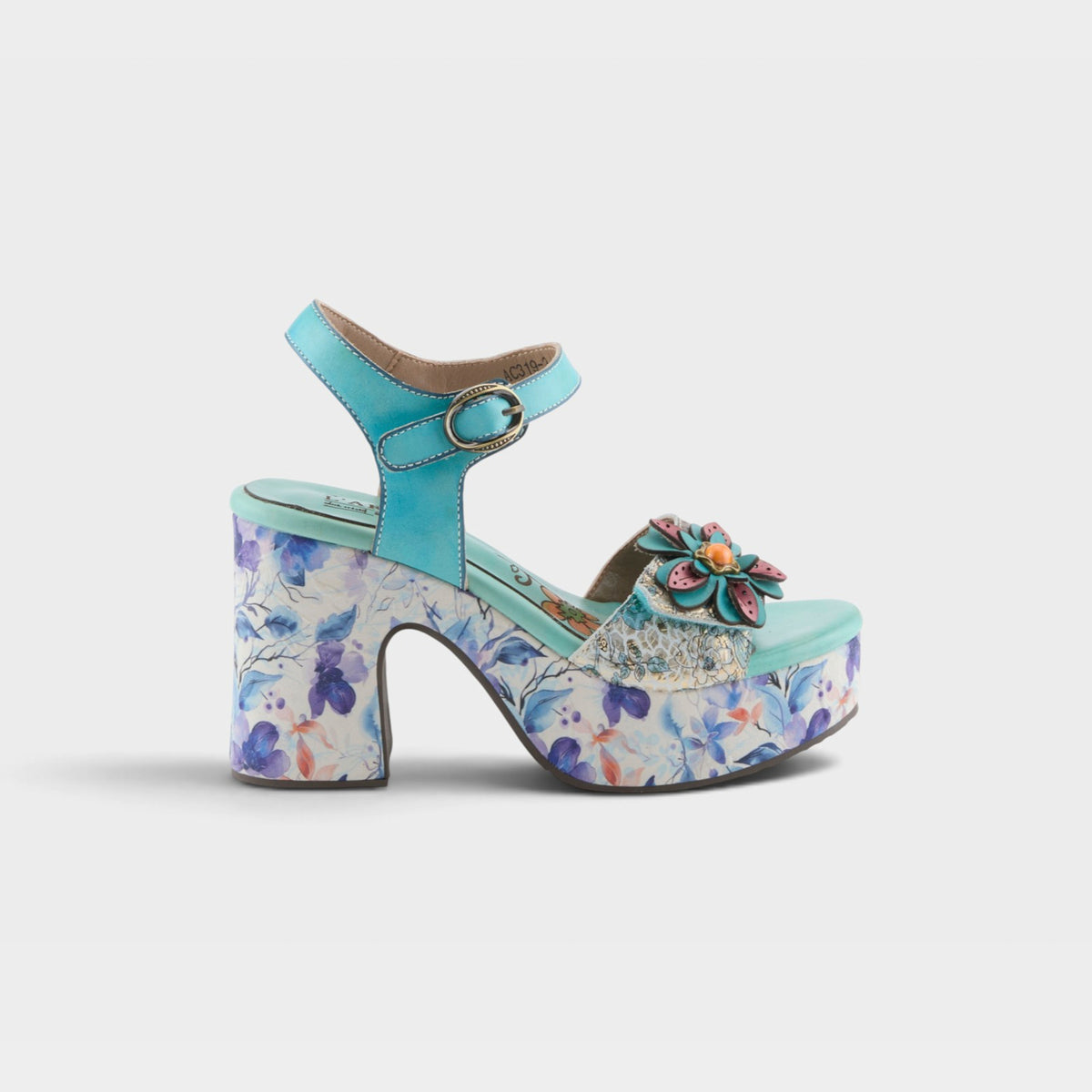 L'Artiste Felis sandals in Sky Blue Multi, hero view