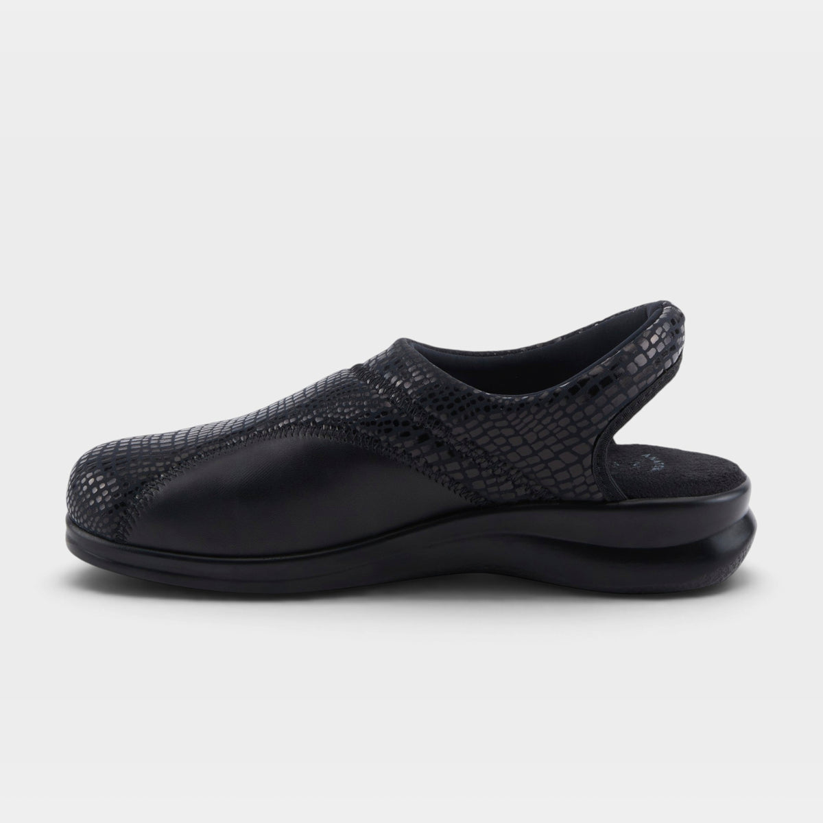 Flexus Flexia Black Python Clog