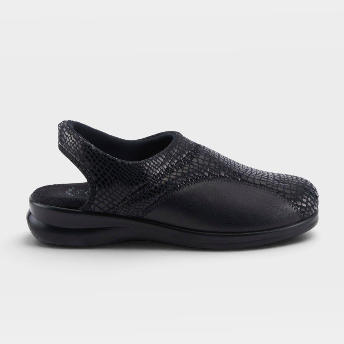 Flexus Flexia Black Python Clog