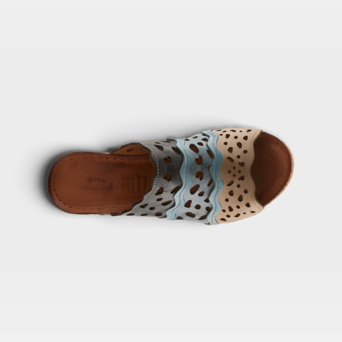 Spring Step Footy Blue Multi Sandal