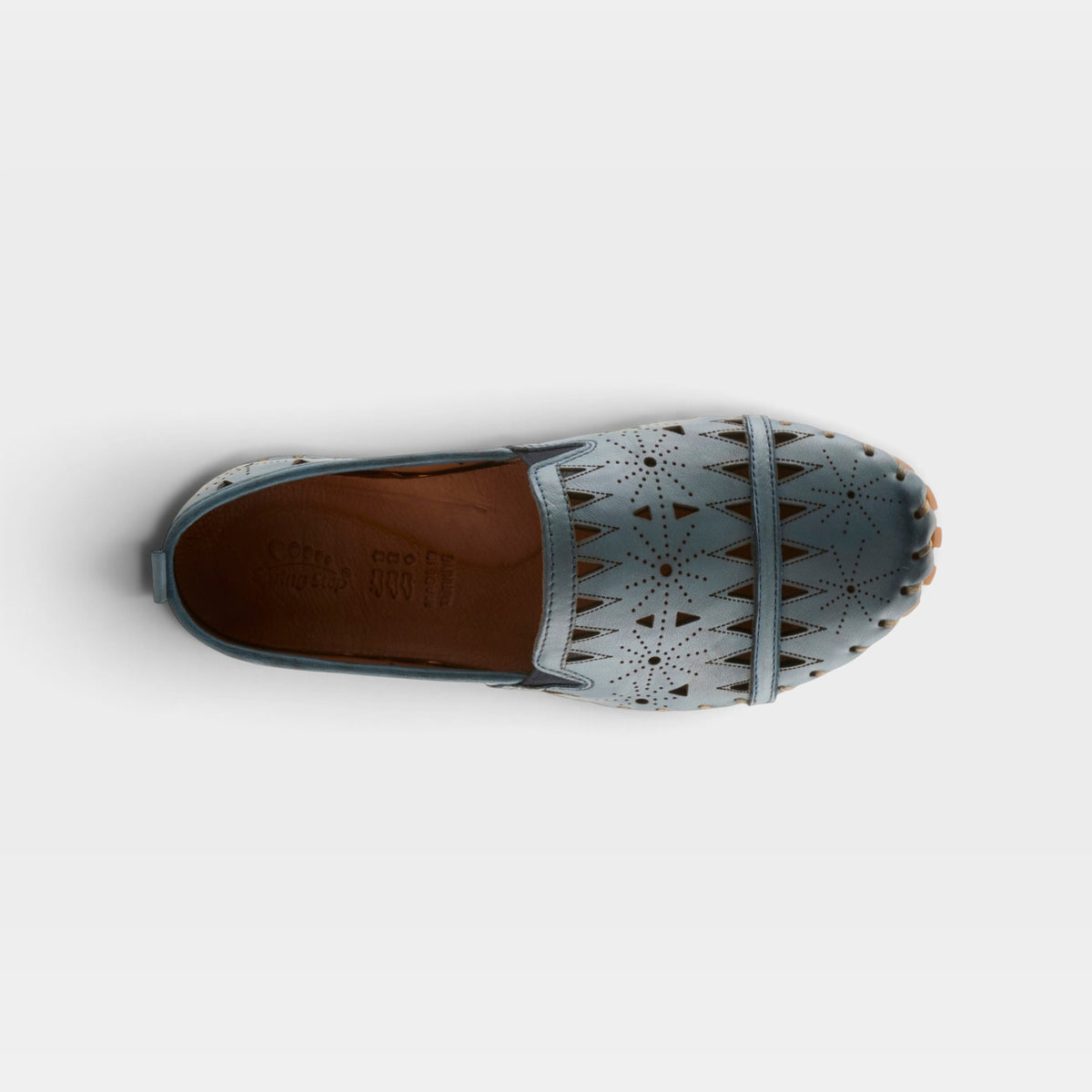 Spring Step Fusaro Blue Loafer Shoe