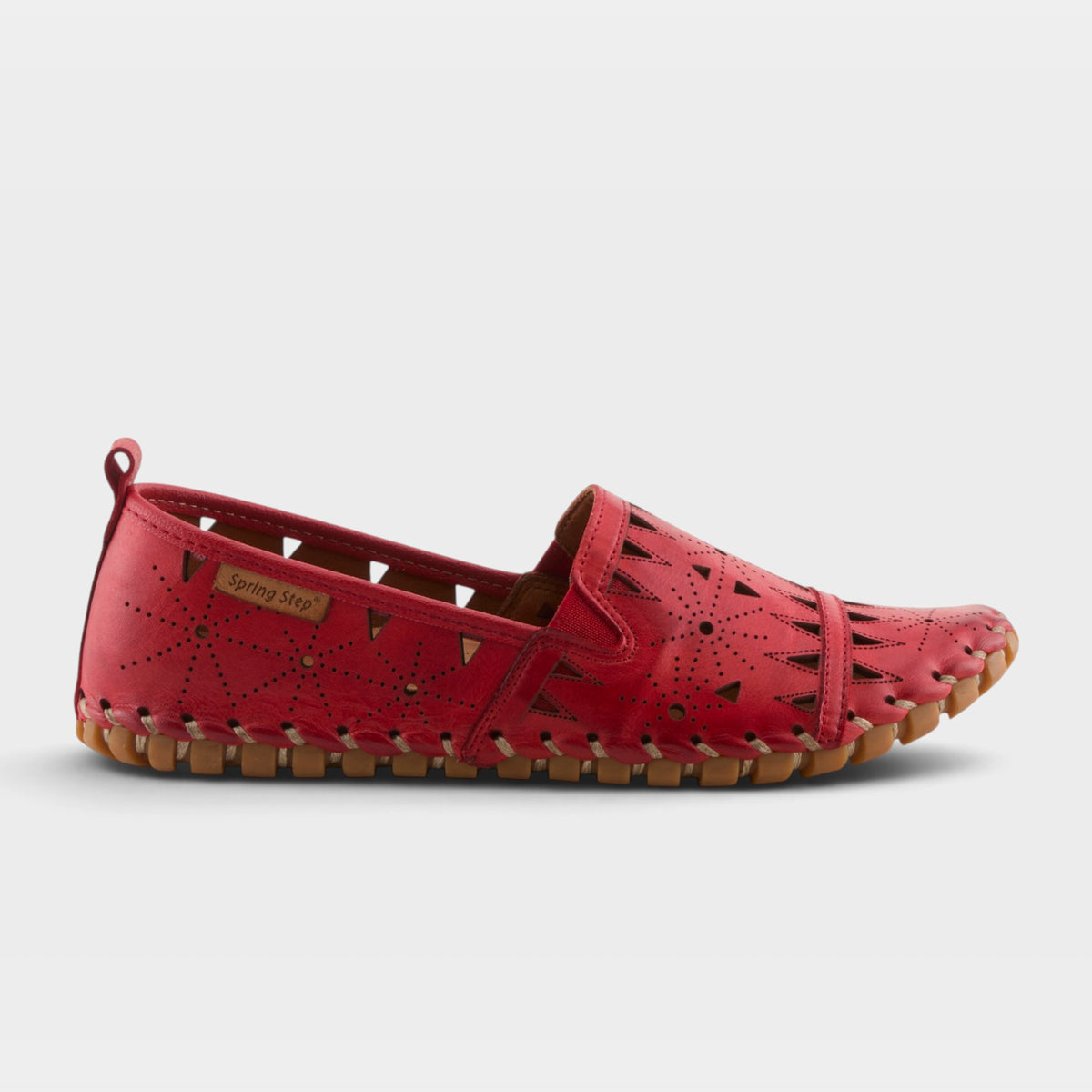 Spring Step Fusaro Red Loafer Shoe